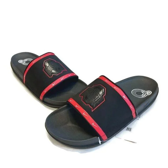 Nike Offcourt Slide Sandal Mens Size 9 Ohio State Buckeyes Cushioned Strap - Picture 5 of 10